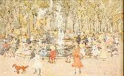 Maurice Prendergast In Central Park New York ( Sweden oil painting artist